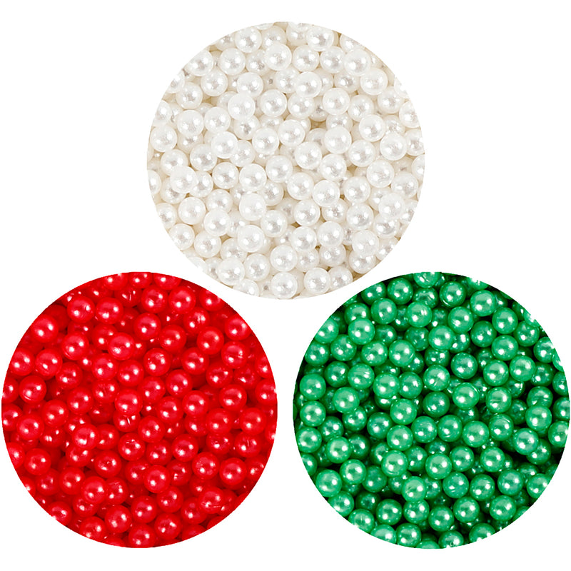 Pearl Clay Groen, Rood, Wit, 3x25gr