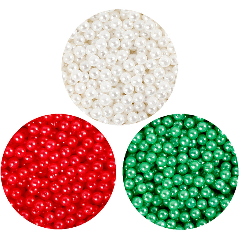 Pearl Clay Groen, Rood, Wit, 3x25gr
