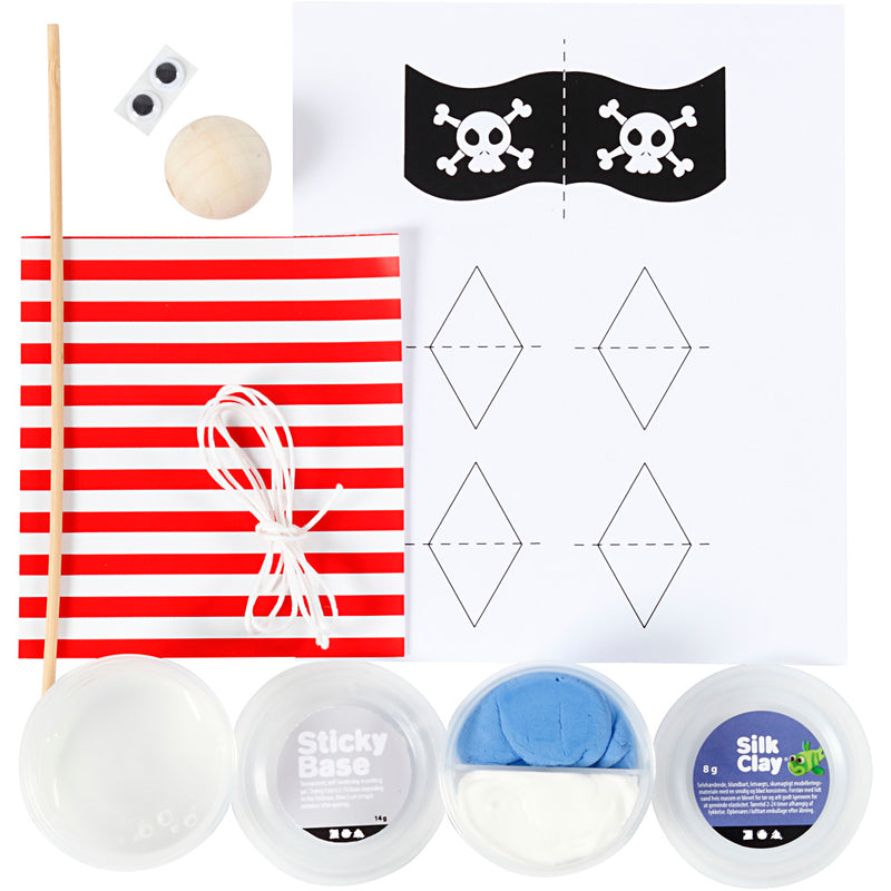 Mini Creative Kit Eierdoos Piratenboot