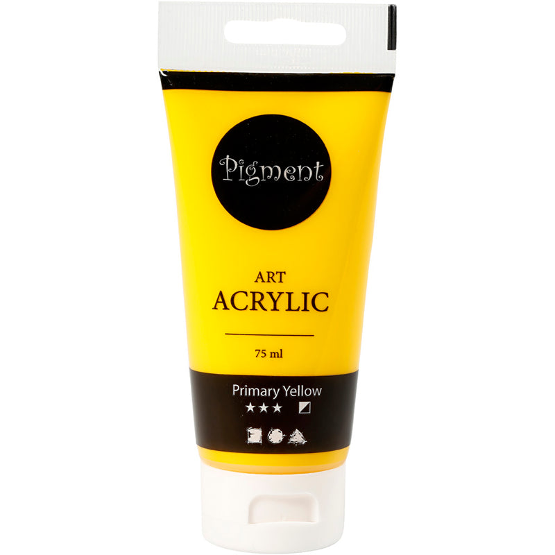 Pigment Art Acrylverf Geel, 75ml