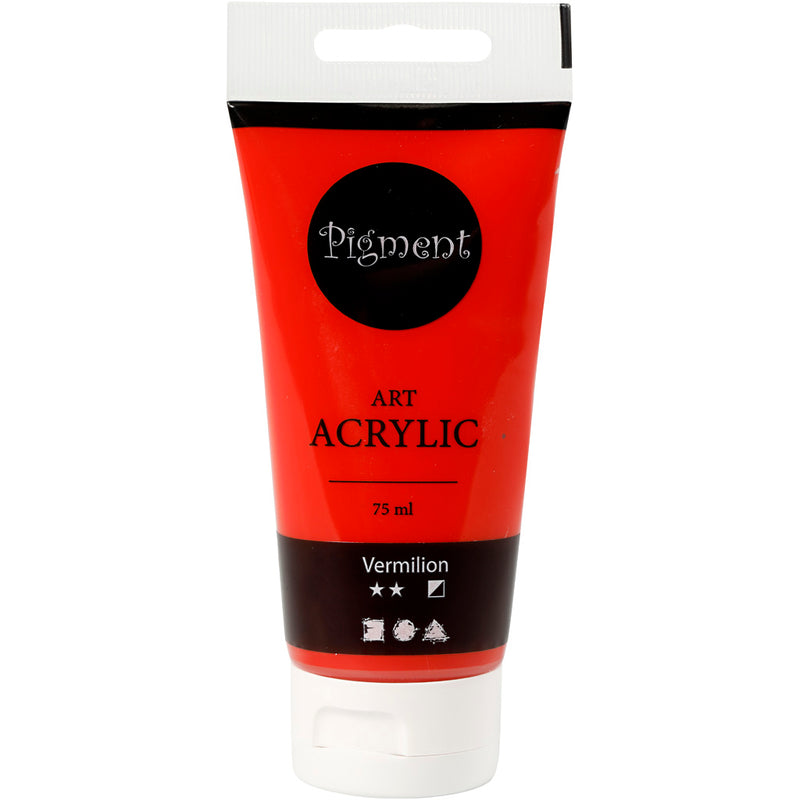 Pigment Art Acrylverf Vermilion, 75ml