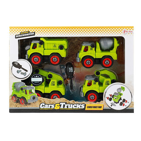 Cars & Trucks Bouwvoertuigen met Schroevendraaier