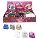 24 knipbeursje retro pailletten 6 ass.