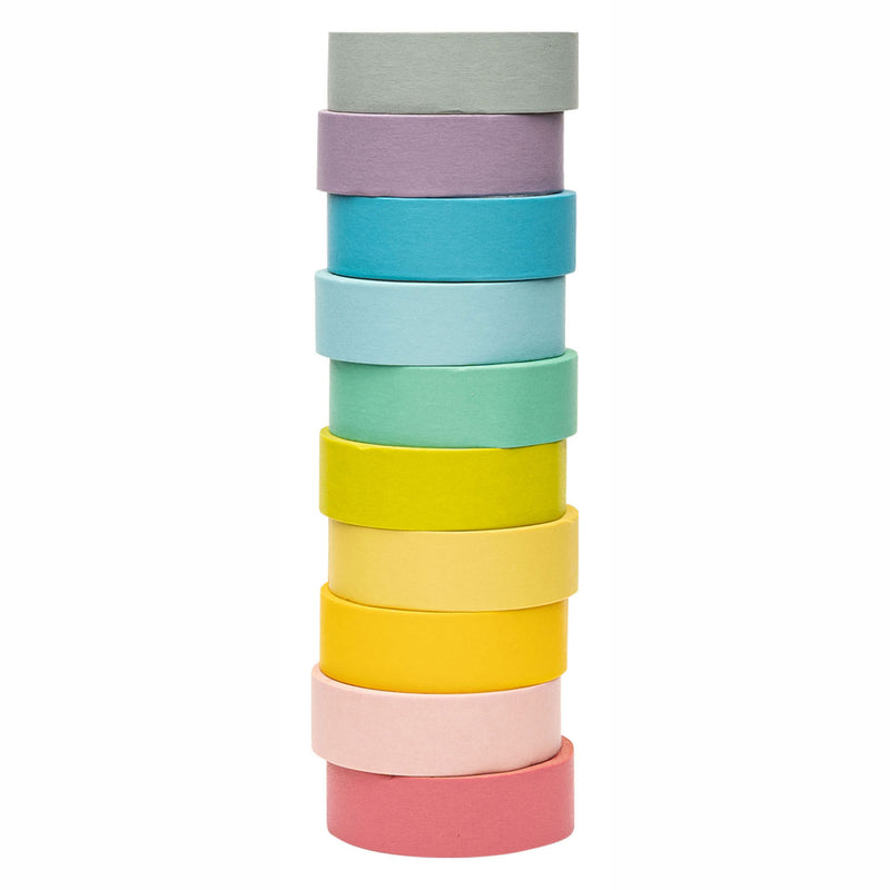 Colorations - Washi Tape Pastel Kleuren, Set van 10