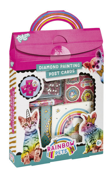 Totum Rainbow Pets Diamond Painting Kaarten