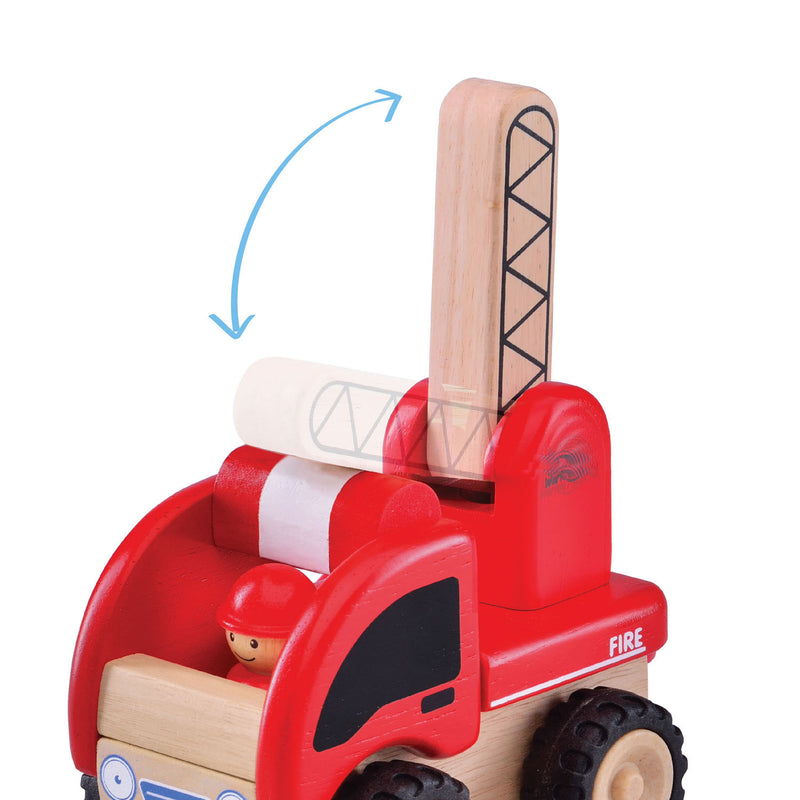Wonderworld Houten Mini Brandweerwagen