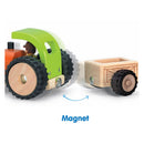 Wonderworld Houten Tractor met Aanhanger