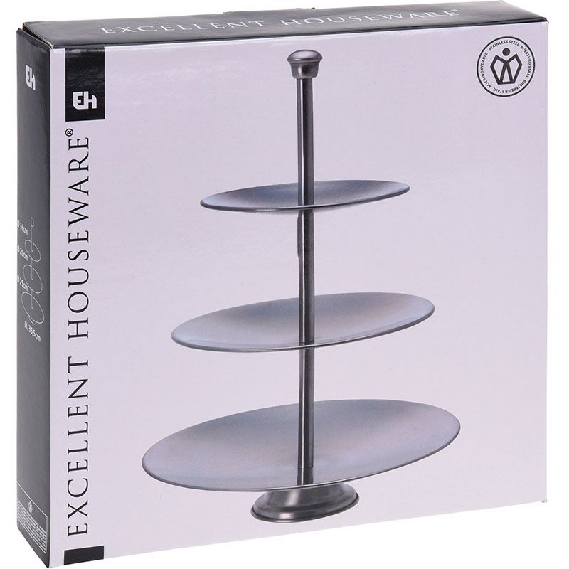 Etagere 36cm - RVS
