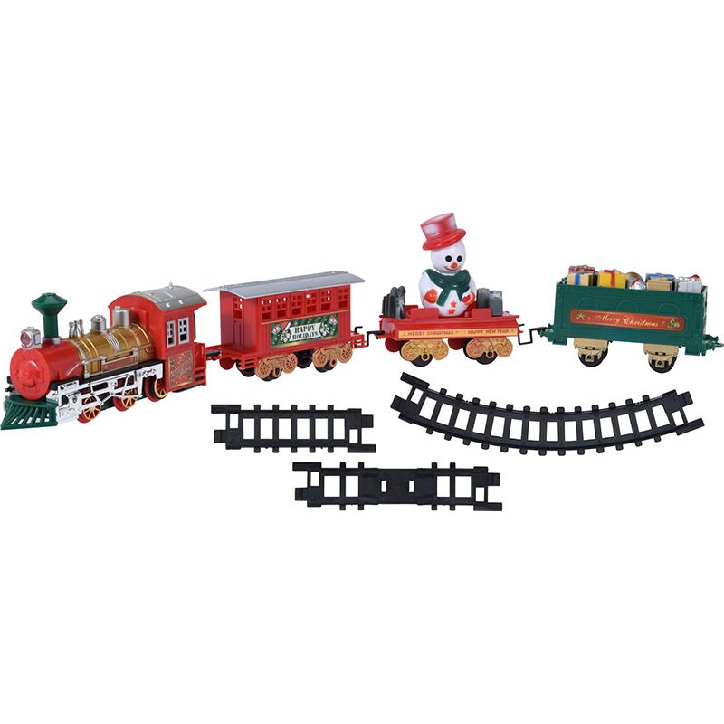Kersttrein met licht en geluid - 700cm