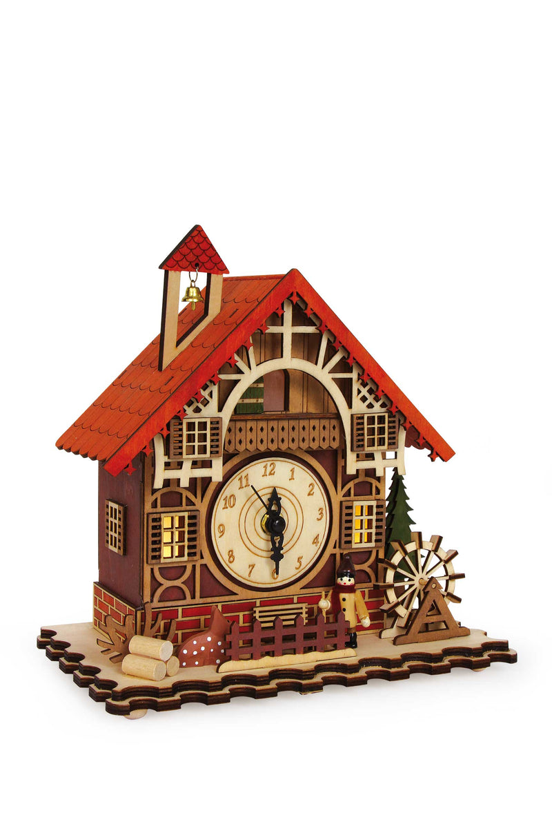 Klok houten huis