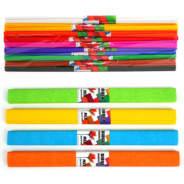 Crêpepapier Regenboog, set van 10 kleuren