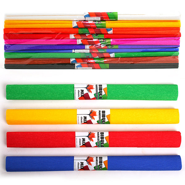 Crêpepapier, set van 10 kleuren