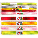 Crêpepapier Stippen, Set van 10