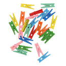 Mini Houten Wasknijpers Gekleurd, 25st.