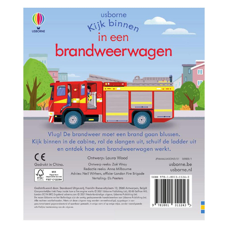 Kijk binnen in een Brandweerwagen