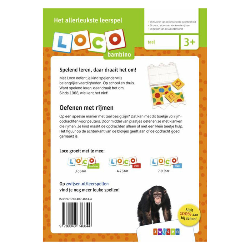 Zwijsen Loco Oefenboekje Bambino Ik Rijm