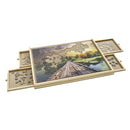 Puzzelplaat met 4 schuiflades - 76 x 57cm