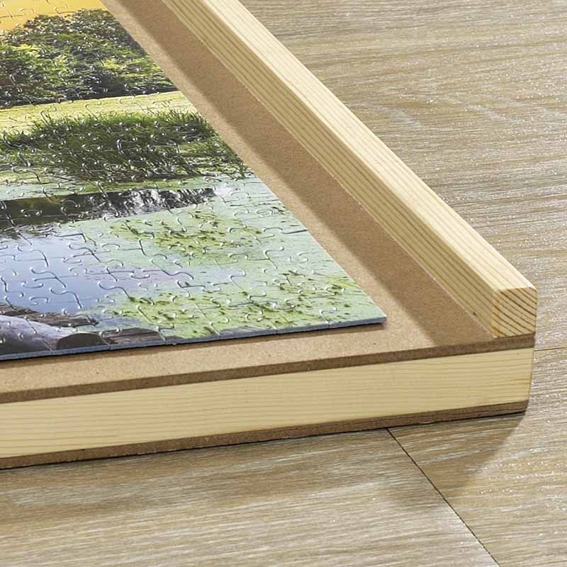 Puzzelplaat met 4 schuiflades - 76 x 57cm