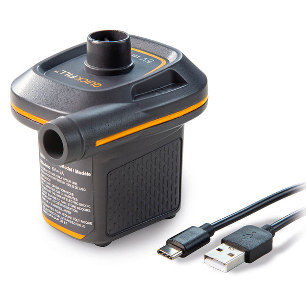 Intex 66635 Mini USB Air Pump Zwart/Oranje