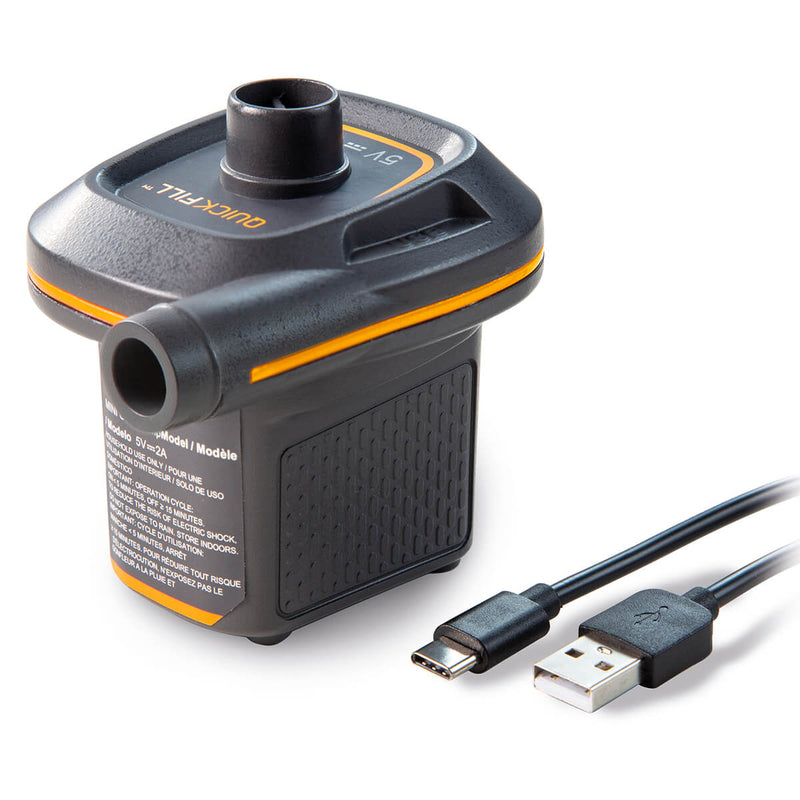 Intex 66635 Mini USB Air Pump Zwart/Oranje