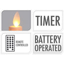 Kaarsverlichting - 20 stuks - draadloos - met afstandsbediening