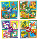 4-in-1 Puzzel - Jungledieren