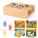 Woody box dieren rijgen met veters 90920