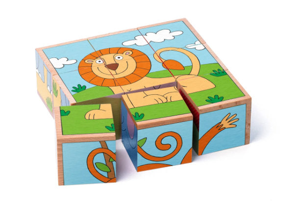 Woody puzzel blokken dieren 93056