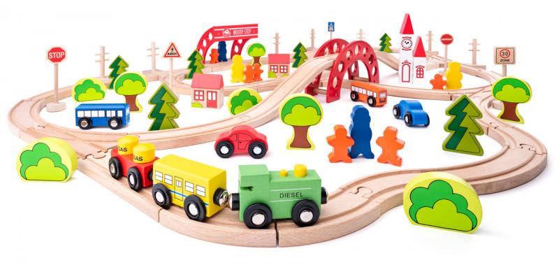 Woody Treinset 90 delig 93062