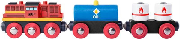 Woody locomotief+2 goederenwagons 91898