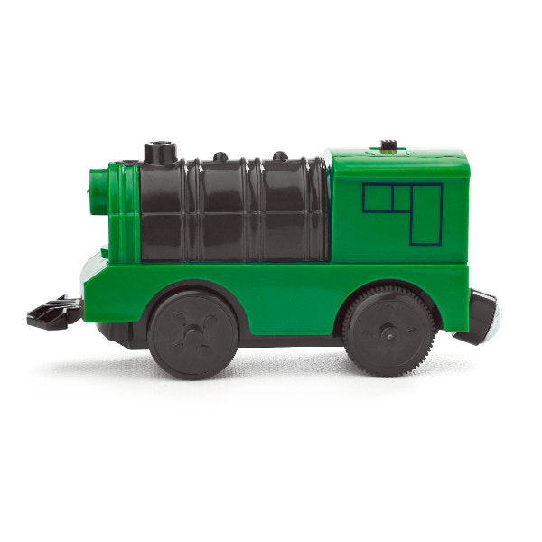 Woody electrische locomotief groen 91168