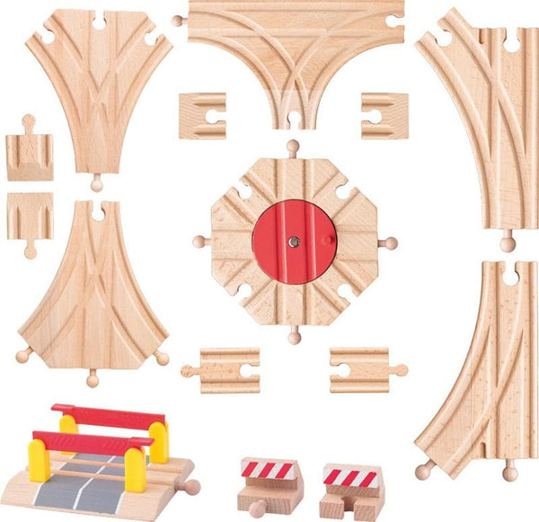 Woody trein uitbreidingsset 15 dlg 91813