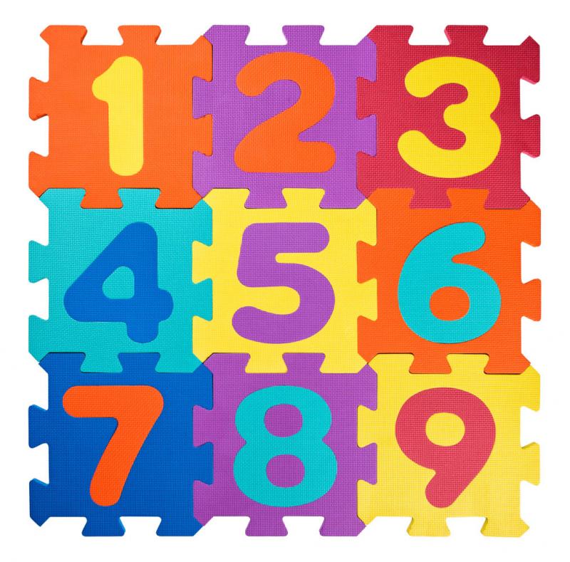 EVA foam Cijfer puzzel mat 91627