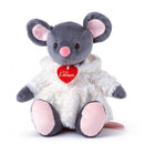 Lumpin muis Azumi grijs+jas 28cm  94151