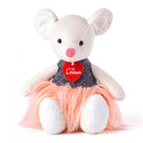 Lumpin muis Aimi wit met jurk 28 cm94152