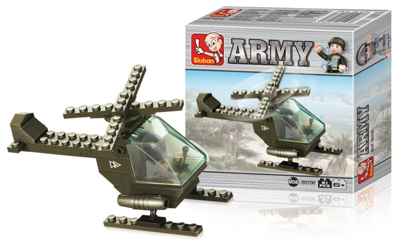 Sluban M38-B5700 Army Gevechtshelikopter