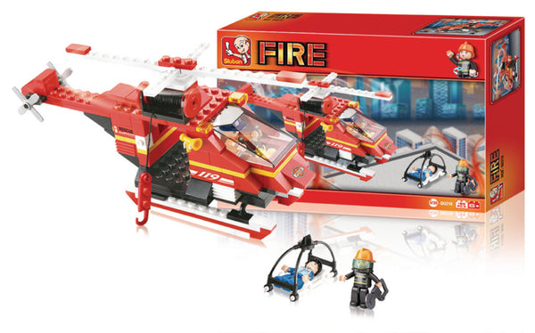 Sluban Fire Alarm M38-B0218 Brandweer Helikopter 155-delig