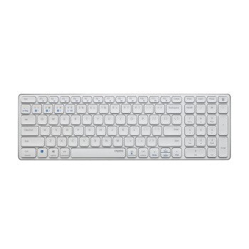 Rapoo E9700M Draadloos Multimode Toetsenbord Blade Compact Wit QWERTY US