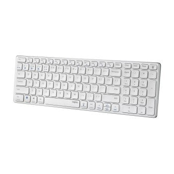 Rapoo E9700M Draadloos Multimode Toetsenbord Blade Compact Wit QWERTY US