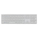 Rapoo E9800M Draadloos Multimode Toetsenbord Blade Full Size Wit QWERTY US