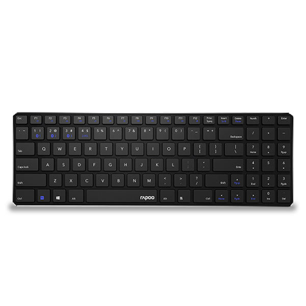 Rapoo Toetsenbord Mm Slim Zwart E9100m
