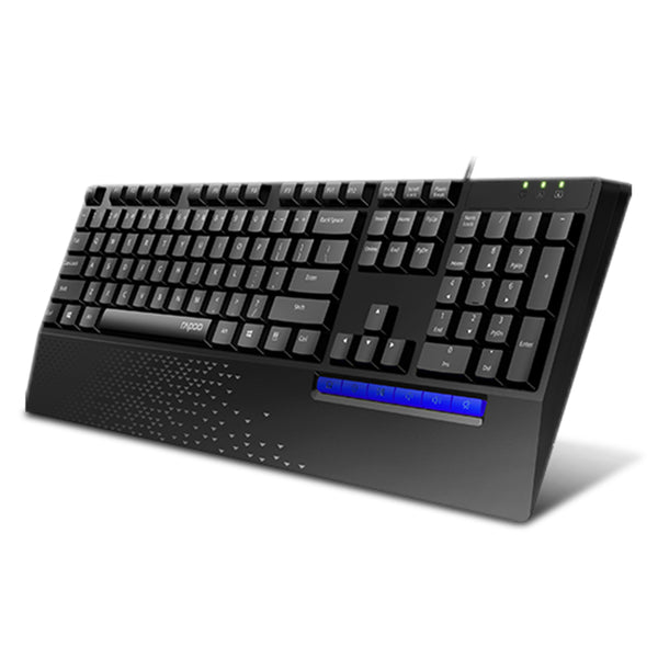 Rapoo Toetsenbord Bedraad Zwart Nk2000