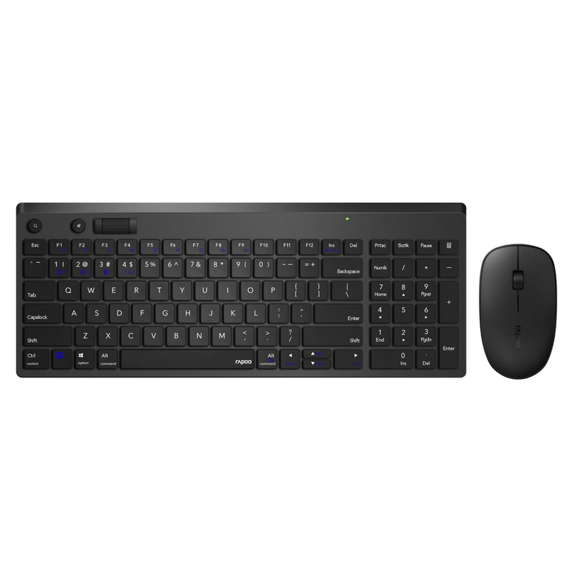 Rapoo Toetsenbord Mm Combo Zwart 8050t