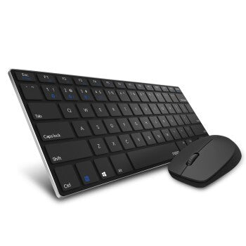 Rapoo 9000M Multimodus Draadloze Ultraslanke Desktop Combo Set QWERTY Zwart