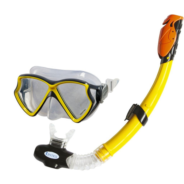 Intex Siliconen Aviator Pro Snorkelset 8+