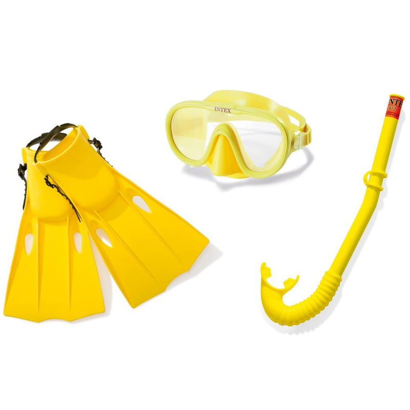Intex 55655 Master Class Snorkelset 4-delig Geel