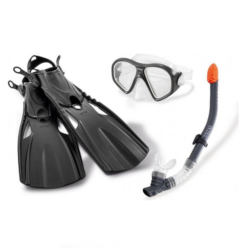 Intex 55657 Aquaflow Sport Reef Rider Zwemset 41-45 Grijs/Zwart