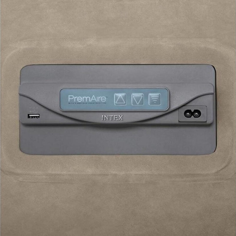 Intex 64936 Queen PremAire ThermaLux Luchtbed 203x152x51 cm Beige