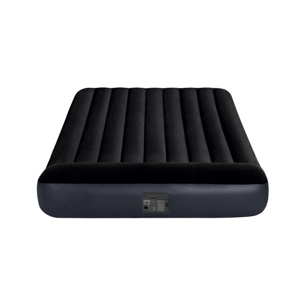 Intex 64150 Dura-Beam 2-Persoons Luchtbed + Ingebouwde Pomp 152x203x25 cm Zwart