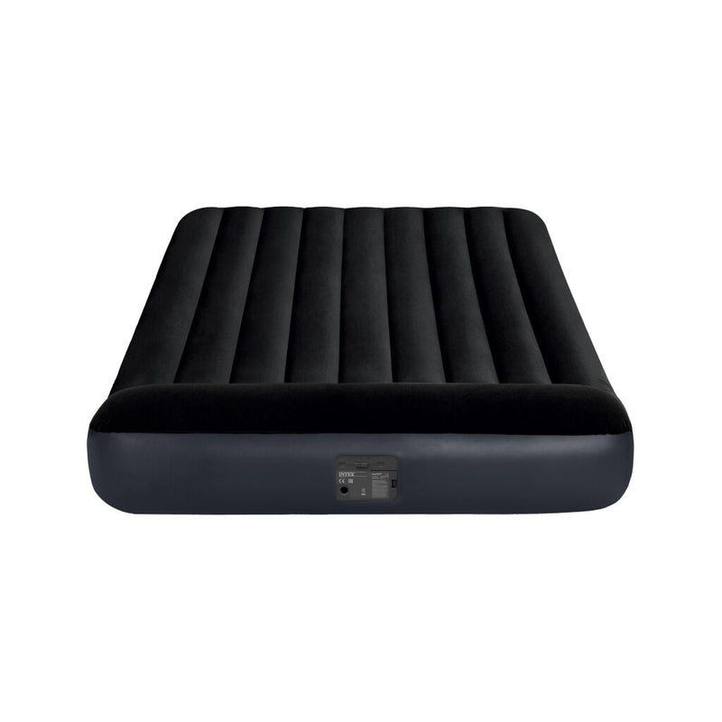 Intex 64150 Dura-Beam 2-Persoons Luchtbed + Ingebouwde Pomp 152x203x25 cm Zwart